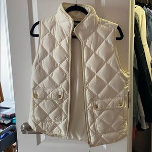 Cream j crew vest